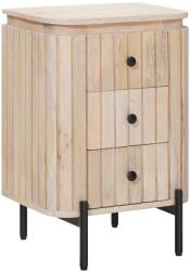 vidaXL Noptiera handmade Alb 40 x 30 x 60 cm Lemn de mango solid GartenMobel Dekor (42020108)