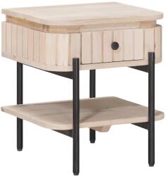 vidaXL Noptiera handmade Alb 40 x 35 x 45 cm Lemn de mango solid GartenMobel Dekor (42020106)
