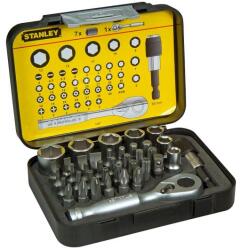 STANLEY Set mixt de insurubare Stanley 39 piese, biti si chei tubulare 1/4 (4700113906) Surubelnita