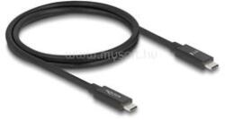 Delock USB 80 Gbps kábel USB Type-C dugó - dugó 16K 60 Hz PD 3.1 240 W E-Marker koaxiális 1 m (fekete) (DL81211) (DL81211)