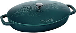 Staub Halsütő tepsi fedővel tengeri kék (ST11223337)