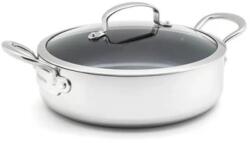 GreenPan Cratita cu Capac GreenPan Premiere Casserole 26cm Stainless Steel (CC003820-001)