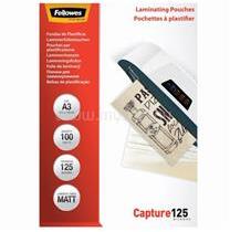 Fellowes Lamináló fólia, A3, 125 mikron, matt, 100 db/doboz, FellowesR (FELLOWES_5328601) (FELLOWES_5328601)