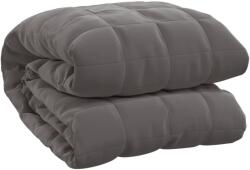 vidaXL szürke szövet súlyozott takaró 220 x 260 cm 11 kg 350784 (350784)