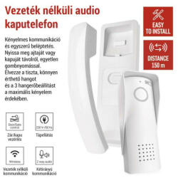 EMOS Vezeték nélküli kaputelefon, wifi-s Digitális audio kaputelefon szett, kapunyitás funkció, 1 lakásos készlet H1088, 1 résztvevő okos kaputelefon wifi-s vezeték nélküli kaputelefon h1088-wifi (h1088-wi