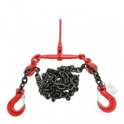 BRECKNER Lant ancorare pentru utilaje grele cu dispozitiv de tensionare pe clichet, greutate suportata 10T, lungime lant 4m, grosime zala fi 13mm
