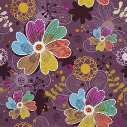 Heko Panels Textil anyag, Virágmintás, Poliészter 100%, 210g/pm, Méret: 100cm x 155cm, DX396 (DX396)