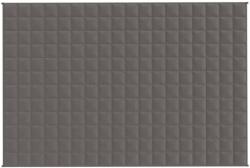 vidaXL szürke szövet súlyozott takaró 122 x 183 cm 9 kg 3154830 (3154830)