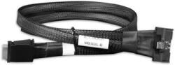 Icy Dock Cablu IcyDock MB302L-B MCIO 8i SFF-TA-1016 la 2x Oculink 4i SFF-8611 0 5m negru (mb302l-b)