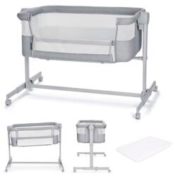 KinderKraft NESTEE UP 2 бебешка кошара LIGHT GREY (KLNEE002LGRF000) - xmall