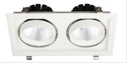 Avide LED mélysugárzó Négyzetes 2x30W IP20 5600lm 15° WW 3000K - pepita - 41 324 Ft