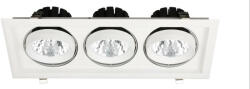 Avide LED Downlight Sein Négyzetes 3x30W IP20 8400lm 20° NW 4000K - pepita - 64 599 Ft