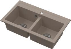 Ruvetti Doblo gránit mosogató 75.6x44.7 cm bézs 3001DO_BE_W (3001DOBEW)
