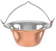 Perfect Home Bol de Servire pentru Gulas din Otel Inoxidabil si Cupru, Perfect Home, 0.8 l (MRK-17859) Castron