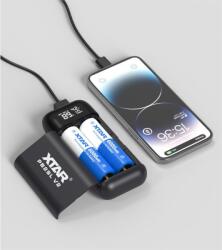  Nabíječka / powerbanka pro válcové Li-ion akumulátory 18650 / 20700 / 21700 Xtar PB2SL V2 černá