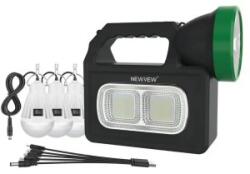 Z-TOOLS Kit Lanterna cu Panou Solar + Instalatie 3 Becuri LED, Z-tools (ZLN-ZTS8257)