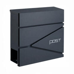 Leziter Cutie poștală de exterior Homepost cu suport pentru ziare, cu încuietoare, culoare antracit (MB-51G02)
