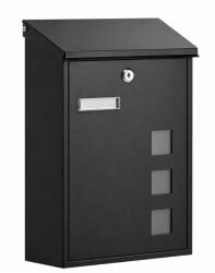 Leziter Cutie poștală de exterior Homepost, cu plăcuță de identificare, cu încuietoare, culoare antracit (AMB031)