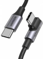 Ugreen Angle cable USB-C to USB-C UGREEN US334 5A, PD 100W, 2m (black)
