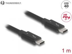Delock Cablu Thunderbolt 4 (USB type C) 40Gbps PD 3.1 240W 1m Negru, Delock 81249 (81249)