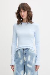 Tommy Jeans longsleeve pentru femei din bumbac cu elastan PPY2-BUD072_05X (DW0DW22783)