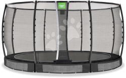 EXIT Toys Trambulin védőhálóval Allure Premium ground Exit Toys talajmenti 427 cm átmérővel fekete (ET08651410)