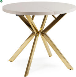 Mebel Elite DORIAN bővíthető étkezőasztal 80-160 cm kasmír/arany