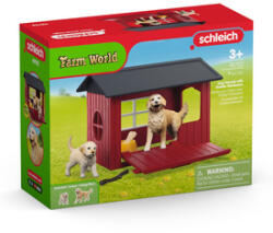 Schleich Cușcă pentru Câini cu Golden Retriveri (SLH42722) Figurina