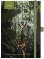 STREET Jegyzetfüzet vonalas STREET Animals Edition Giraffe A/5 96 lapos gumis keményfedelű (778135) - tonerpiac