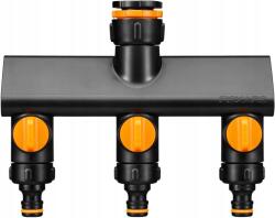 Fiskars 3-utas On/Off elosztó tömlőhöz Ø 21 mm 26 5 mm 33 3 mm (1070578)