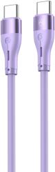 Tellur Cablu silicon Tellur Type-C to Type-C, 3A, PD60W, 1m, mov (TLL155531) - pcone