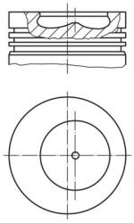 MAHLE dugattyú MAHLE 008 96 00 for FIAT (008 96 00)