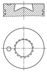 MAHLE dugattyú MAHLE 003 86 00 for MERCEDES-BENZ (003 86 00)