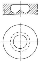MAHLE dugattyú MAHLE 008 36 00 for FIAT (008 36 00)