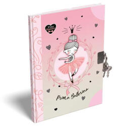 LIZZY Emlékkönyv, lakattal, A5, keményfedeles, LIZZYSULI, "Tiny Dancer, Lovely Ballerina (TICLEKTDA5) - officepantry