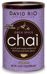 David Rio Orca Spice Chai - Cukormentes instant chai latte por, 337 g