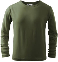 MALFINI 121 Fit-T LS gyerek póló khaki színben (1210910)