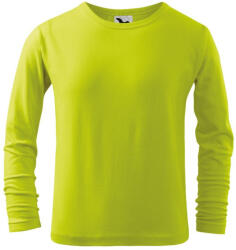 MALFINI 121 Fit-T LS gyerek póló lime színben (1216207)