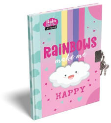 LIZZY Emlékkönyv, lakattal, A5, keményfedeles, LIZZYSULI, "Lollipop Rainbow (7490225001) - iroszer24