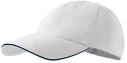 Malfini 306 Sandwich 6P unisex baseball sapka fehér színben (3060000)