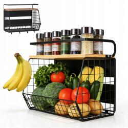  Mágneses polc szervező fűszerekhez, mosógéphez, hűtőszekrényhez, akasztóval (thetg4uuukhkyjywer53)