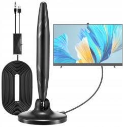  Szobai Tv Antenna Erősített 5M Kábel Földfelszíni Tv Vételhez (DO ODBIORU NAZIEMNEJ TV)