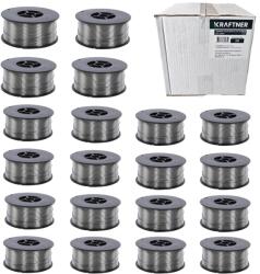 KRAFTNER x20 buc SET Sarma de sudura FLUX 1.0mm, 1kg, MIG-MAG, cu sau fara gaz, KRAFTNER KF-7358-x20 (KF-7358-X20)