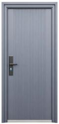 NOVO DOORS Usa metalica de exterior cu izolatie si vizor Novo Doors ND6003, tabla 0.5 mm, prag din inox, balamale si clanta incluse, pentru casa si apartament, Gri Antracit (ND6003) - novodoors