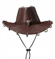  Cowboy kalap barna Bika Koponya Kerekek Piercing punk texas y2k 57 cm (082686097482)