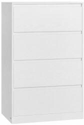 VASAGLE Comoda alba VASAGLE cu 4 sertare, design modern minimalist, 60x40x97 cm (EZ-LTS614WE02) Comoda