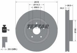 TEXTAR Disc frana TEXTAR 92199203 (92199203)