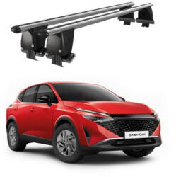  Bare transversale aluminiu pentru Nissan Qashqai J12 2021+, plafon neted (190526-8)