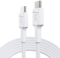 Green Cell Cablu de date Green Cell PowerStream USB-C - USB-C Power Delivery 60W 200cm Alb (kabgc29w)