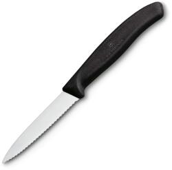 Victorinox Нож за рязане SWISS CLASSIC 8 cm, назъбен, заострен, черен, пластмаса, Victorinox (VN67633)